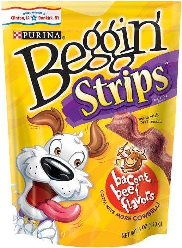 Purina Beggin' Strips Bacon and Beef Chewy Jerky Dog Treats - 6 Oz - 6 Pack