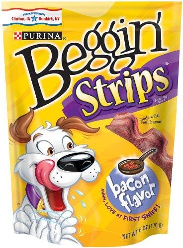 Purina Beggin' Strips Bacon Flavored Chewy Jerky Dog Treats - 6 Oz - 6 Pack
