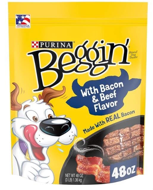 Purina Beggin' Strips Beef and Bacon Chewy Jerky Dog Treats - 48 Oz - 2 Pack