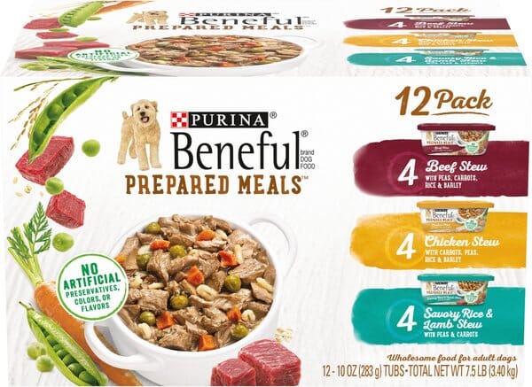 Purina Beneful Chopped Blends Beef Chicken and Lamb Wet Dog Food Trays - Variety Pack - 10 Oz - 12 Count
