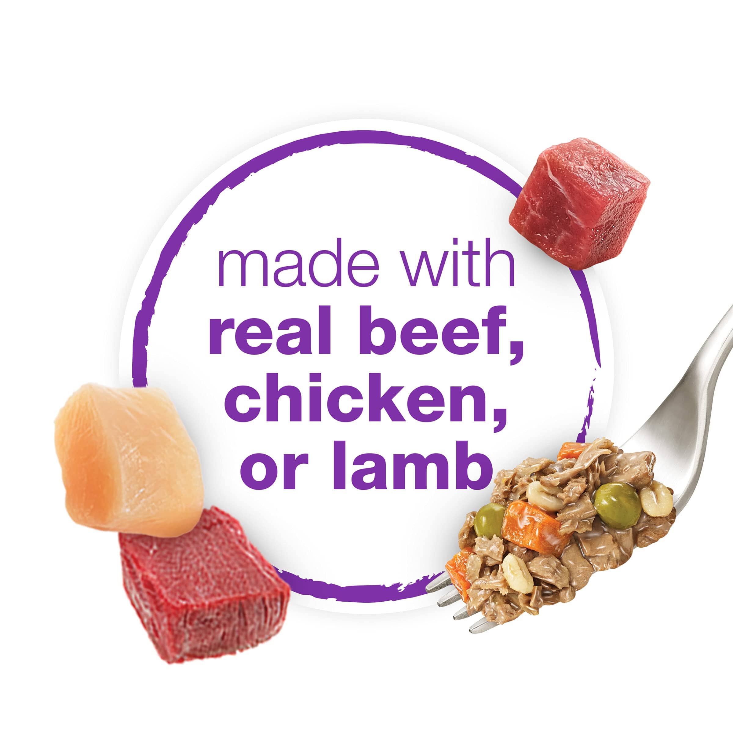 Purina Beneful Chopped Blends Beef Chicken and Lamb Wet Dog Food Trays - Variety Pack - 10 Oz - 12 Count