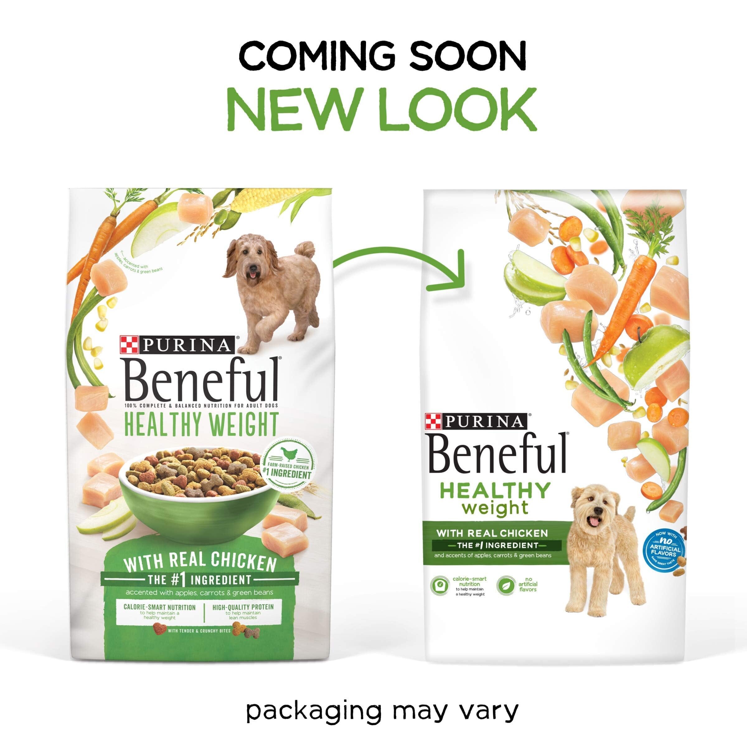 Purina Beneful Healthy Weight Farm-Raised Chicken with Apples Carrots and Beans Dry Dog Food - 14 Lbs