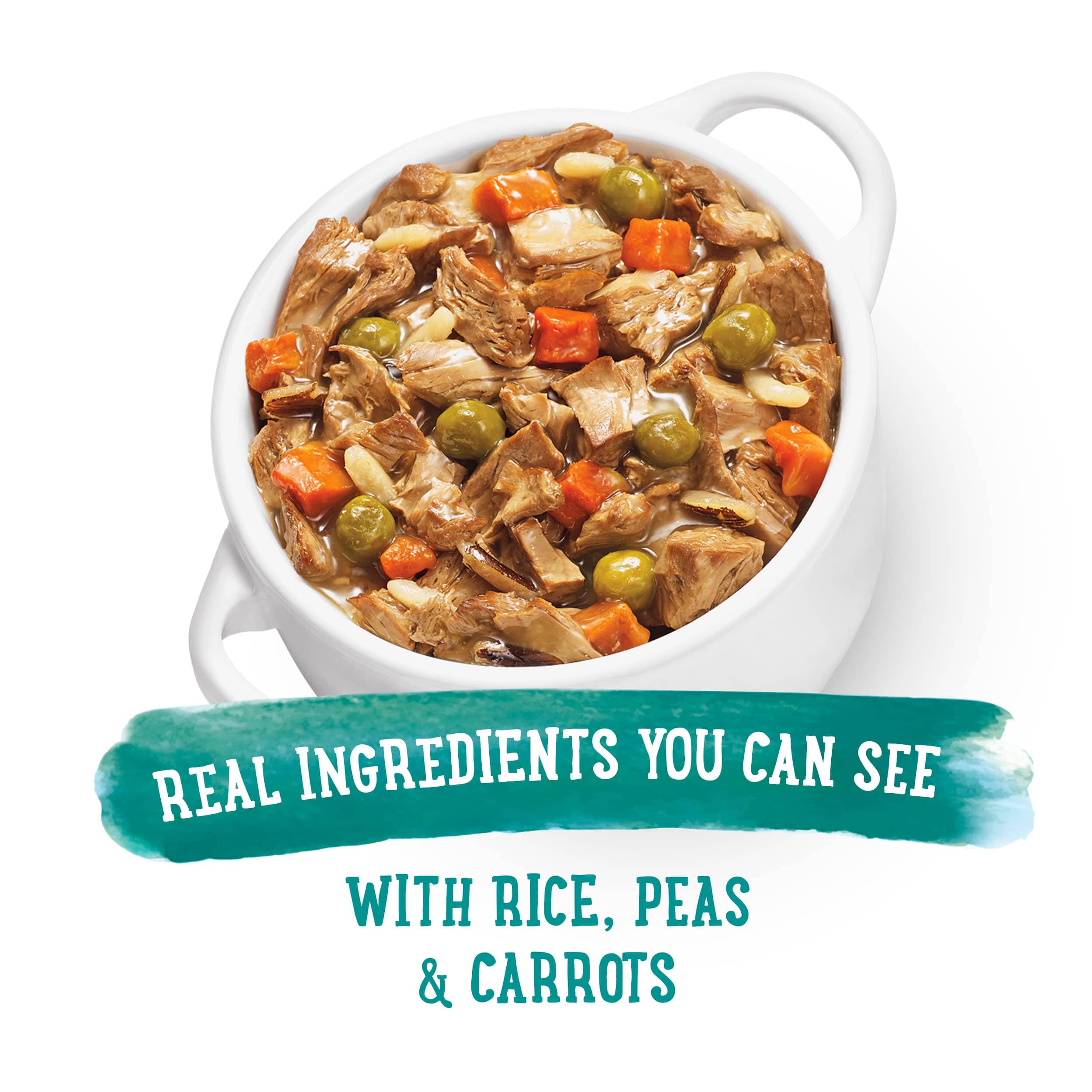 Purina Beneful Prepared Meals Rice and Lamb Stew with Peas and Carrots Wet Dog Food Trays - 10 Oz - Case of 8