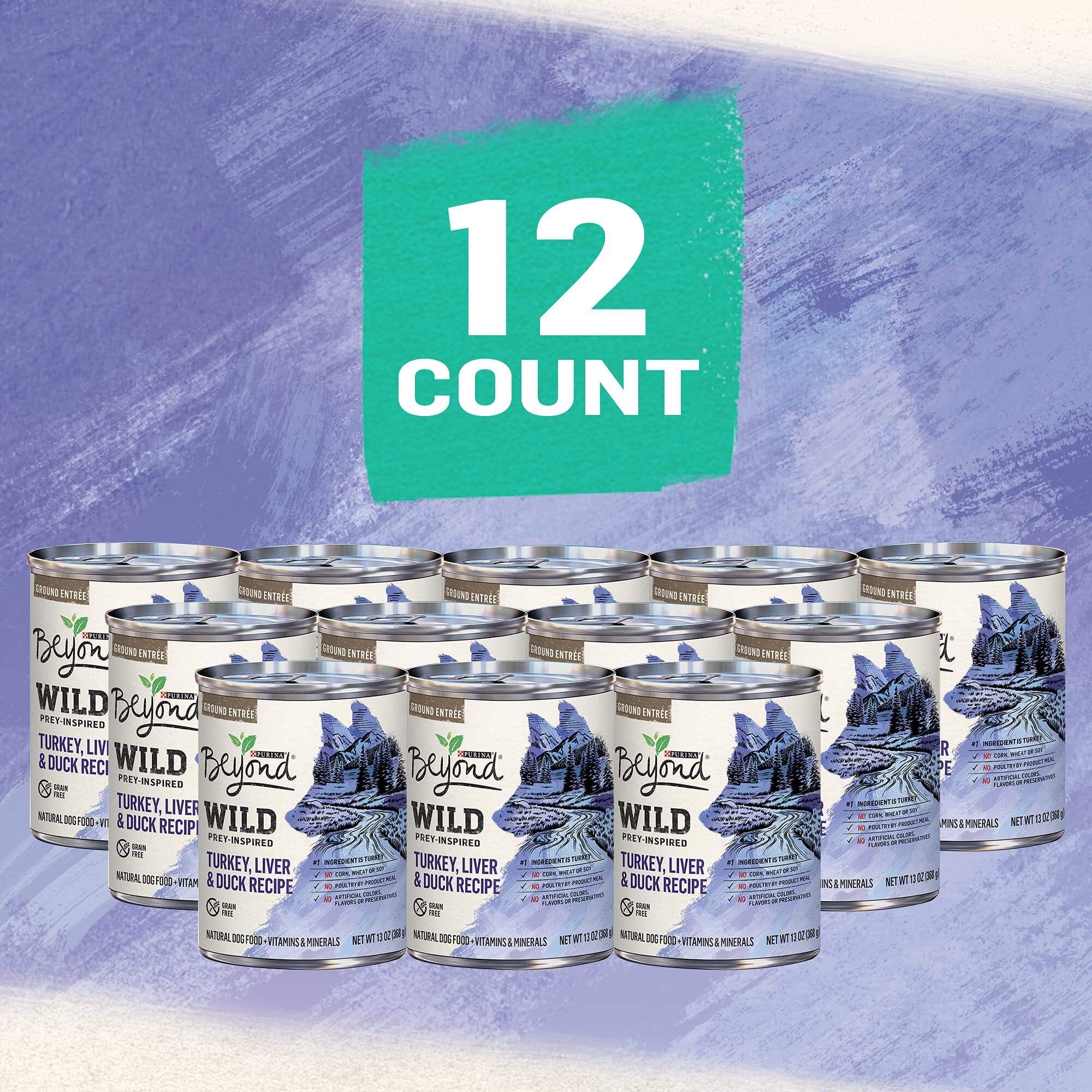 Purina Beyond Wild Turkey and Duck Canned Dog Food - 13 Oz - Case of 12