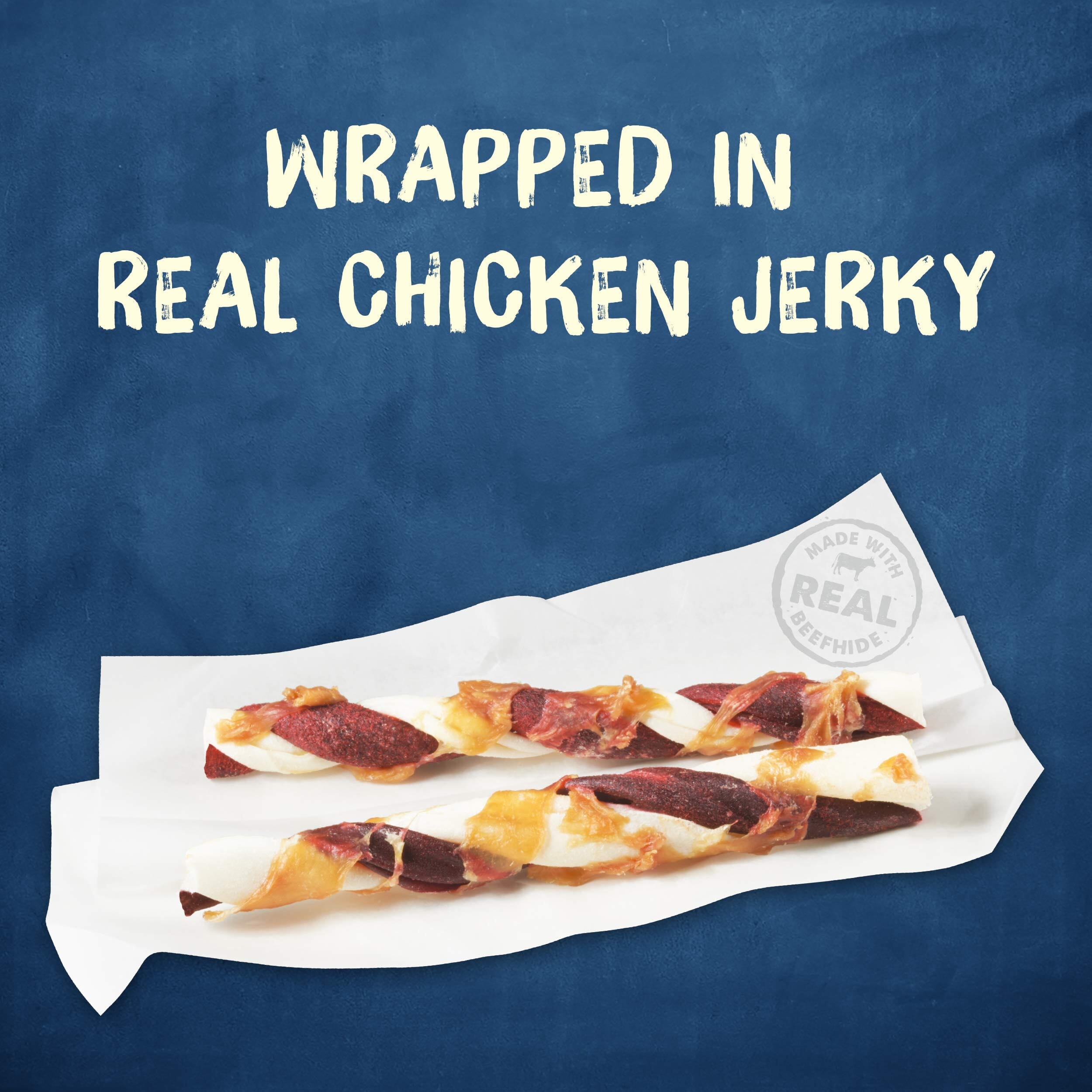 Purina Busy Bone Jerky Twists with Beefhide and Chicken Jerky Dog Treats - 6.52 Oz - Case of 5