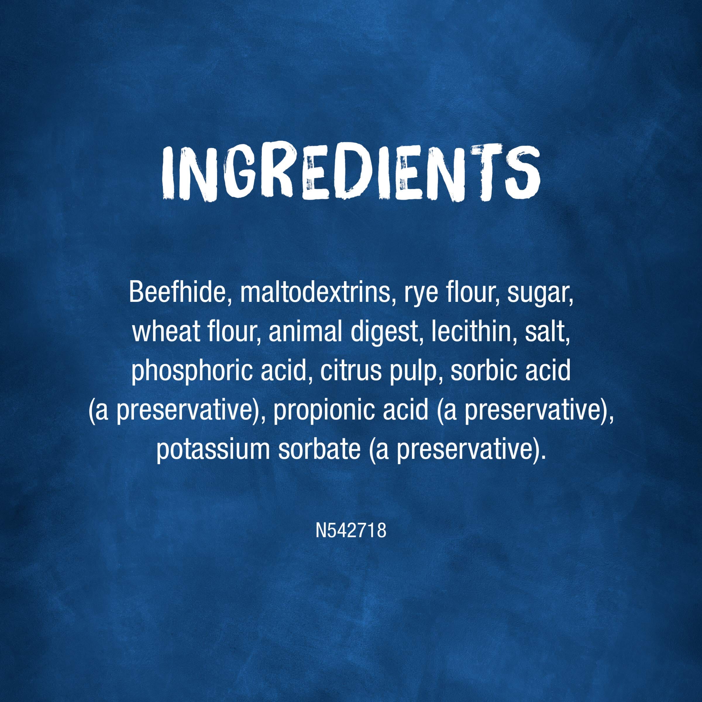 Purina Busy Bone Rollhide Beef Flavored Bones Rawhide Dog Treats - Large - 2 Pack - Case of 12