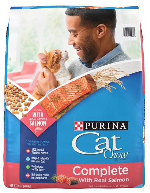 Purina Cat Chow Complete Salmon Dry Cat Food - 15 Lbs