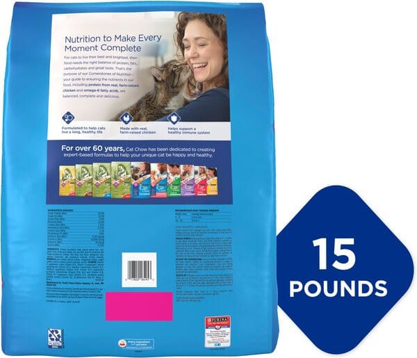 Purina Cat Chow Complete with Chicken Adult Dry Cat Food - 15 Lbs