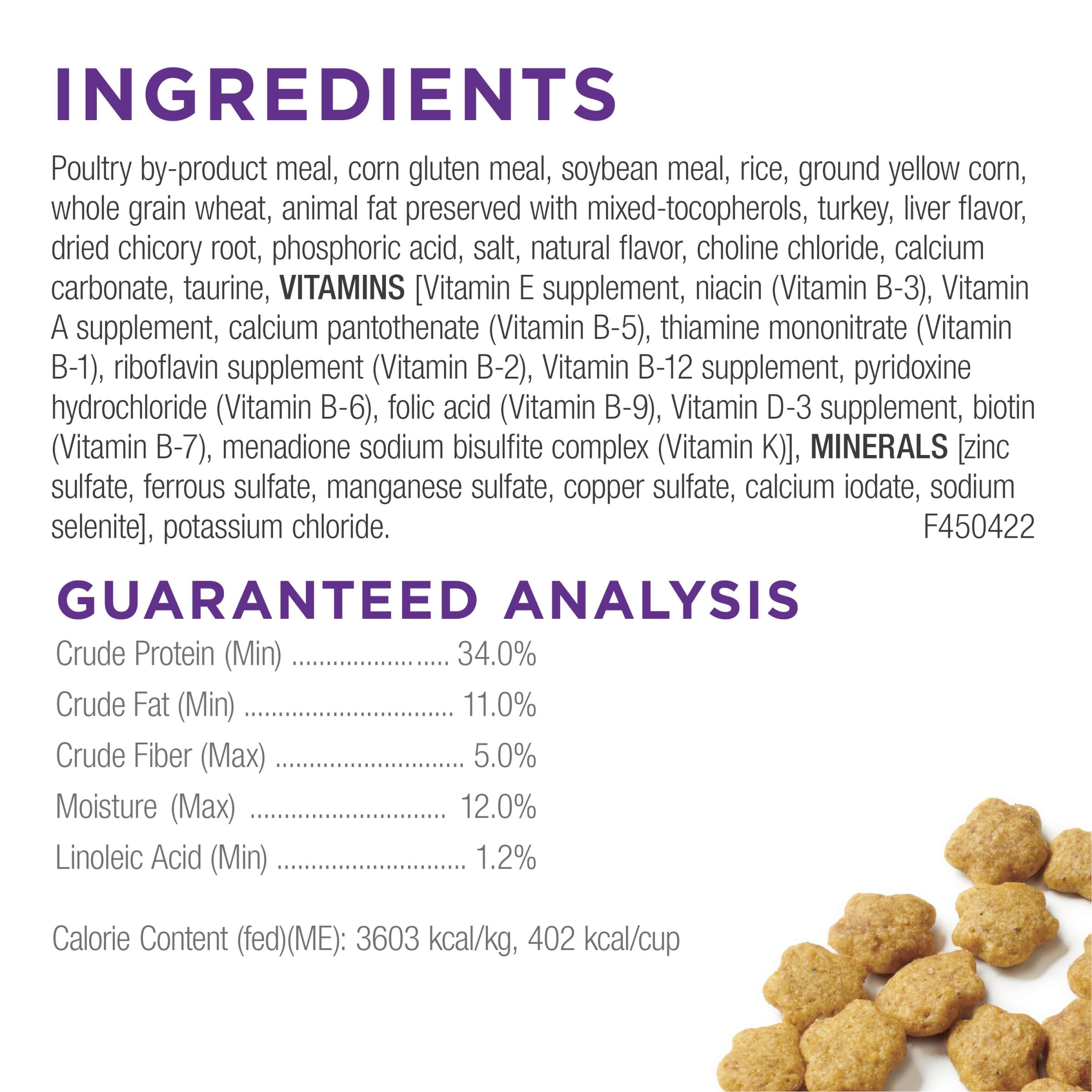 Purina Cat Chow Gentle Sensitive Skin and Stomach Farm-Raised Turkey Dry Cat Food - 3.15 Lbs - Case of 4