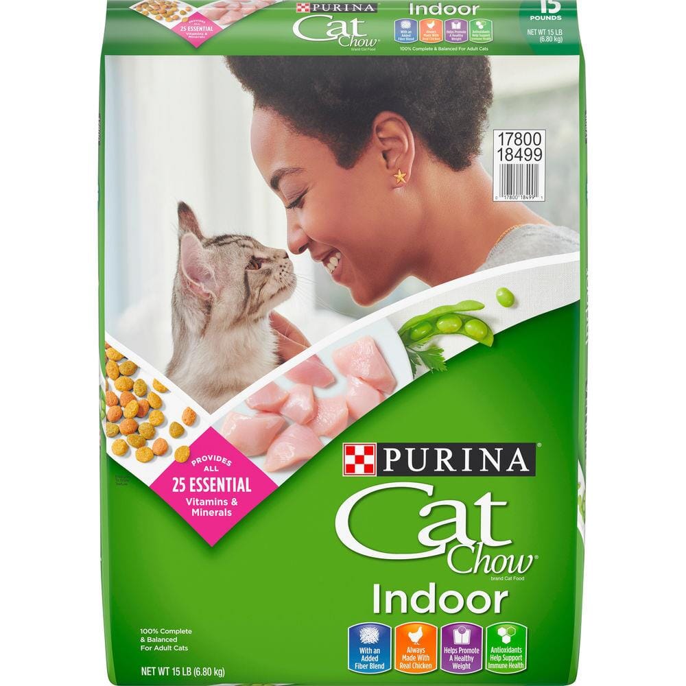 Purina Cat Chow Hairball Control and Healthy Weight Chicken Indoor Dry Cat Food - 15 Lbs