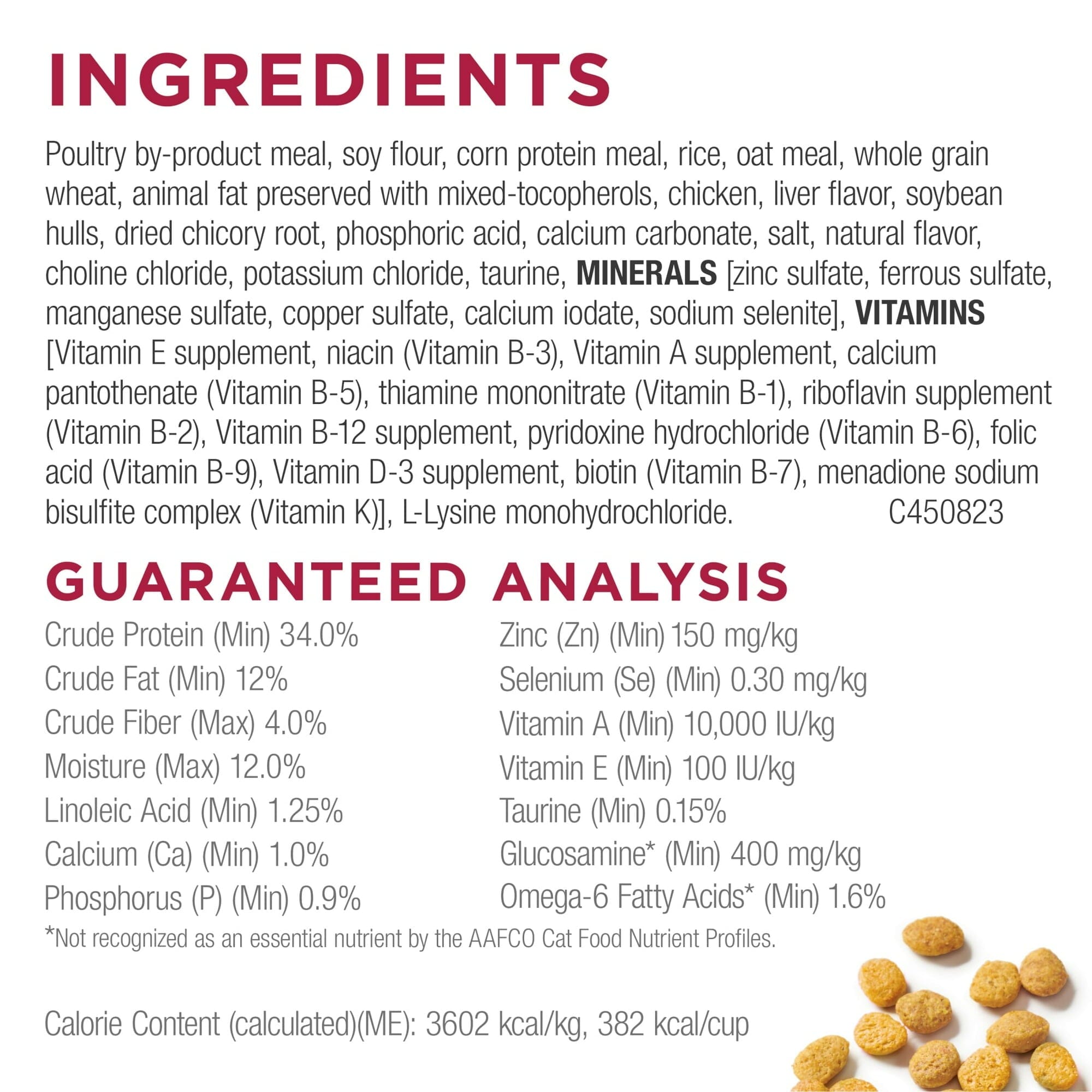 Purina Cat Chow Immune and Joint Support Chicken Adult Senior 7+ Dry Cat Food - 14 Lbs