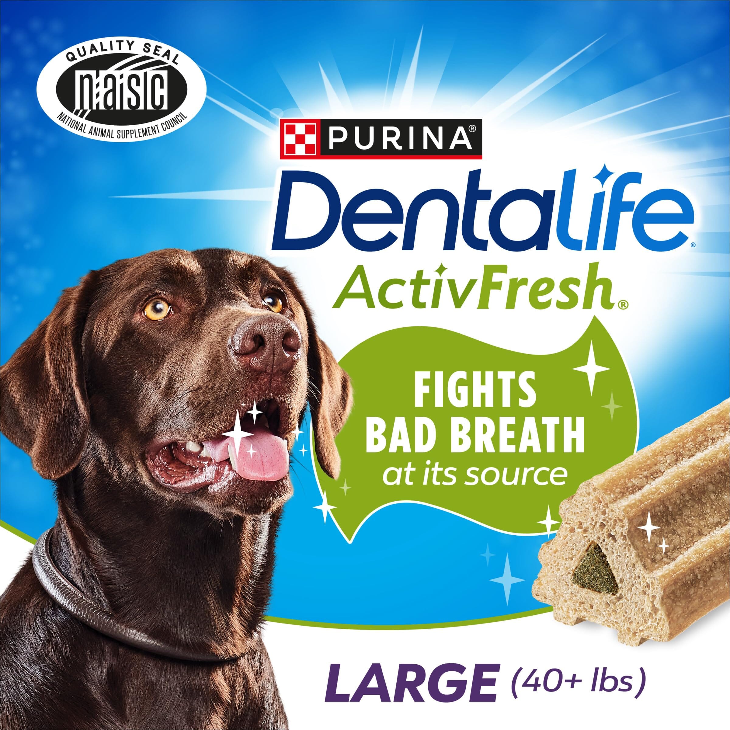 Purina DentaLife ActivFresh Dental Dog Chews - Large - 7.2 Oz - 5 Pack