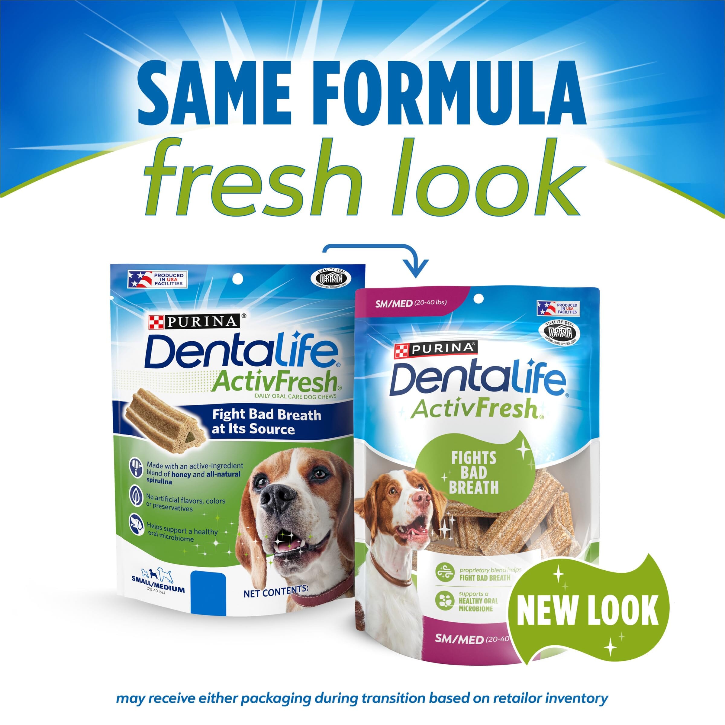 Purina DentaLife ActivFresh Dental Dog Chews - Small/Medium - 15.5 Oz - 4 Pack