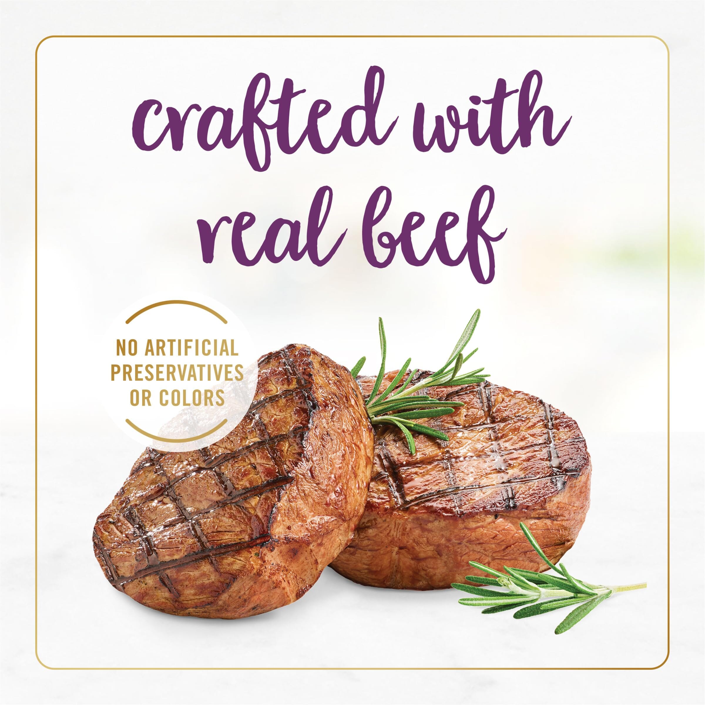 Purina Fancy Feast Beef Pate Senior Cat Canned Cat Food - 3 Oz - Case of 24