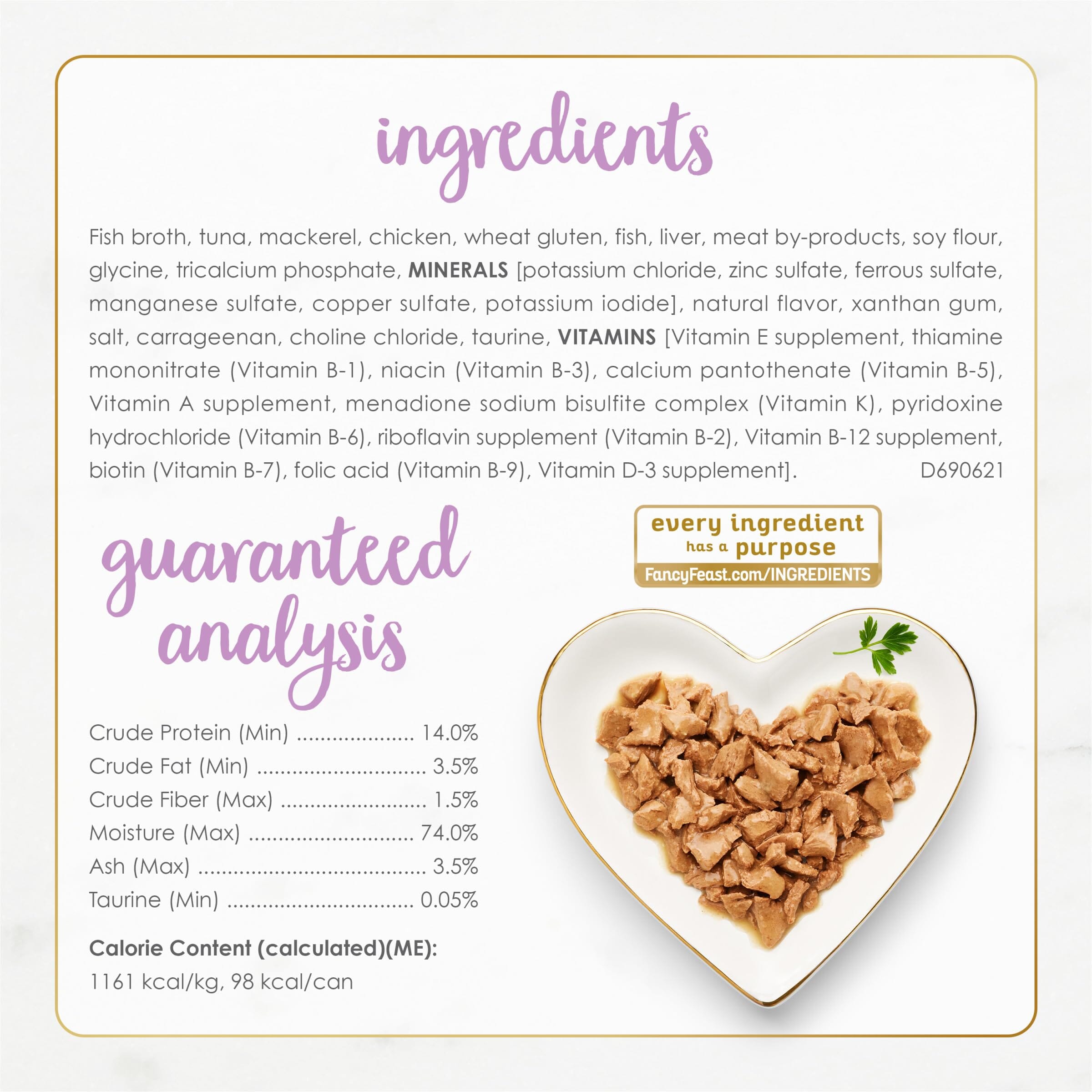 Purina Fancy Feast Flaked Tuna and Mackeral Feast Canned Cat Food - 3 Oz - Case of 24