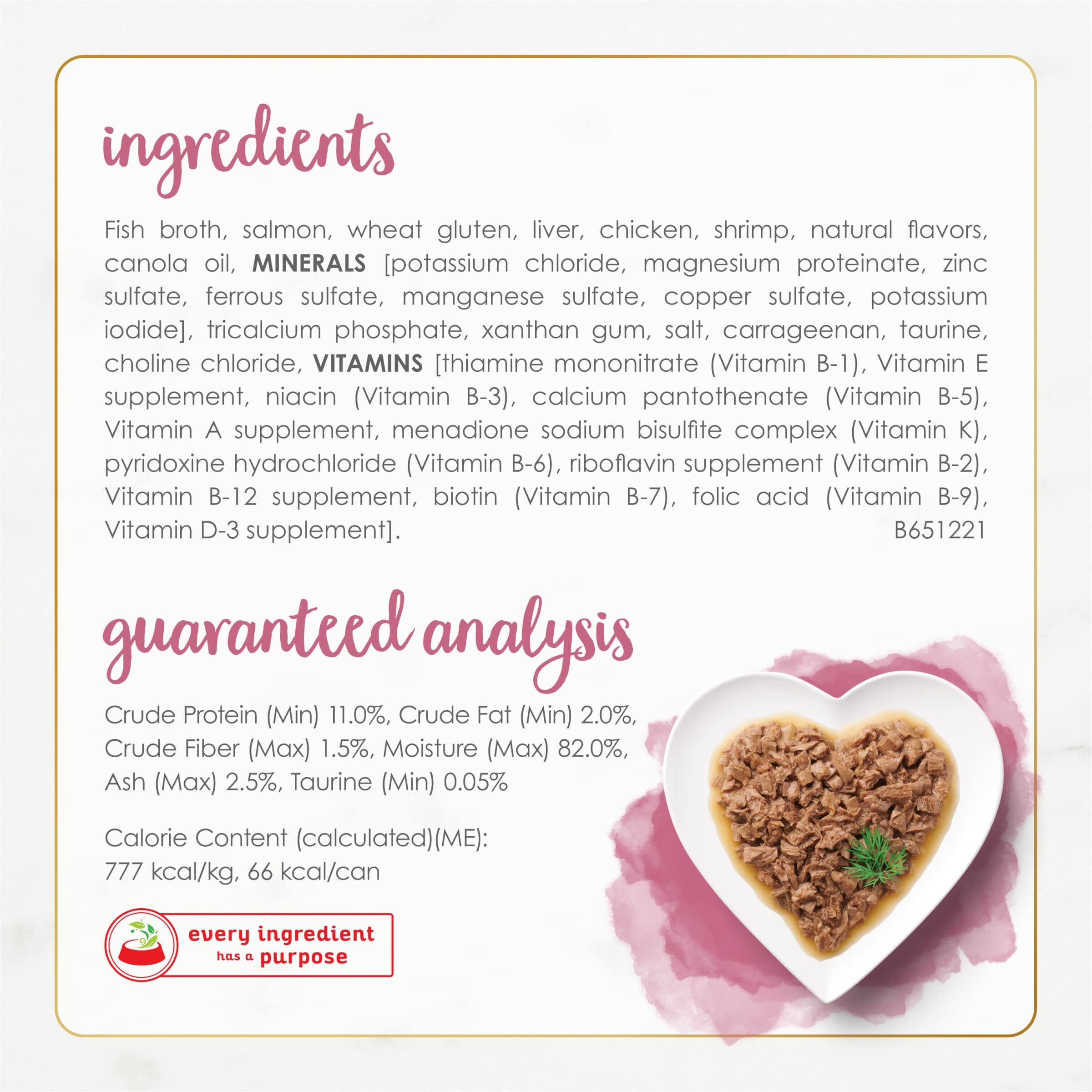 Purina Fancy Feast Gourmet Naturals Salmon and Shrimp in Gravy with Vitamins and Minerals Canned Cat Food - 3 Oz - Case of 12