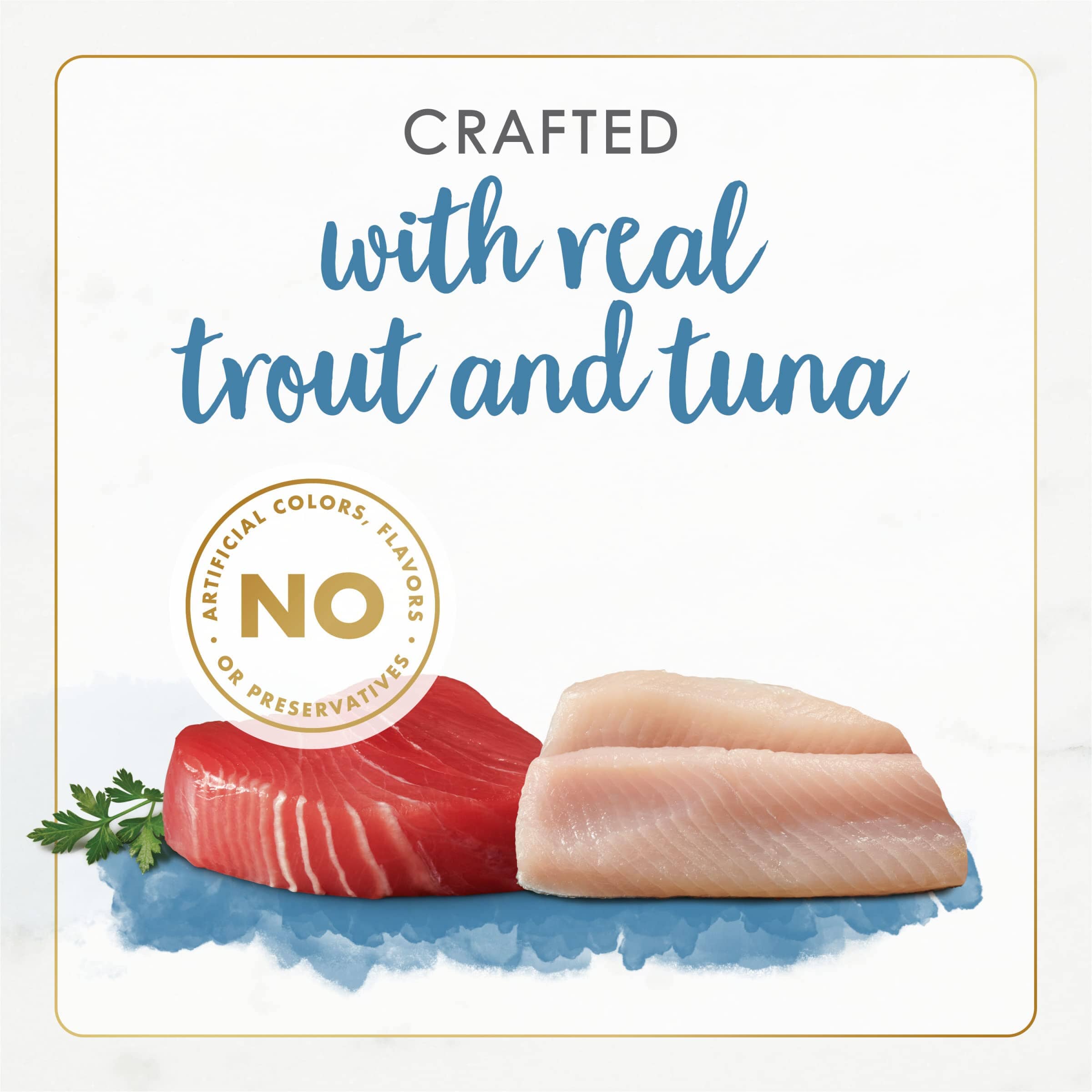 Purina Fancy Feast Gourmet Naturals Trout and Tuna Pate with Vitamins and Minerals Canned Cat Food - 3 Oz - Case of 12