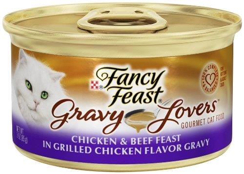 Purina Fancy Feast Gravy Lovers Chicken and Beef Recipe Canned Cat Food - 3 Oz - Case of 24
