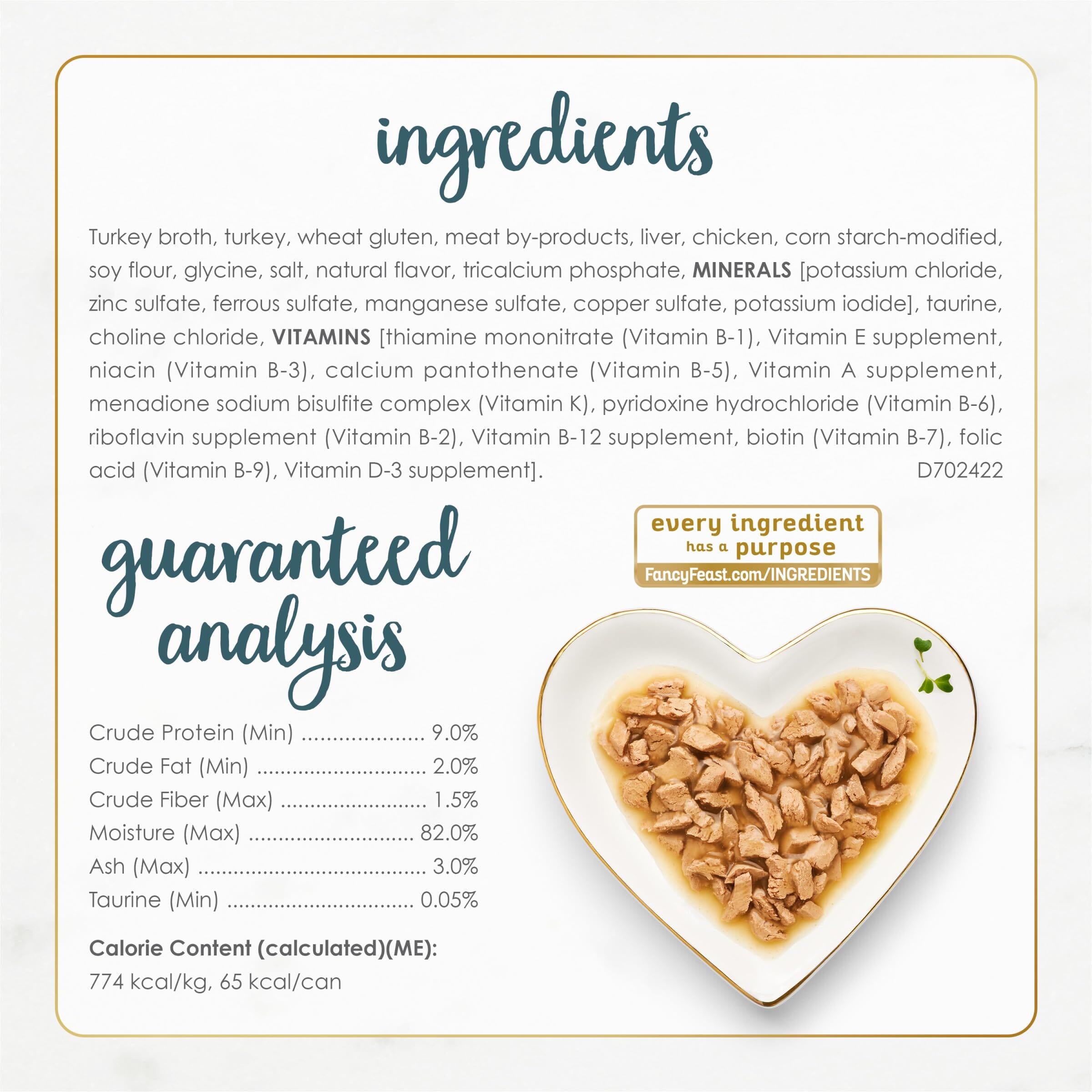 Purina Fancy Feast Gravy Lovers Collection Chicken Turkey and Beef Canned Cat Food - Variety Pack - 3 Oz - 24 Count