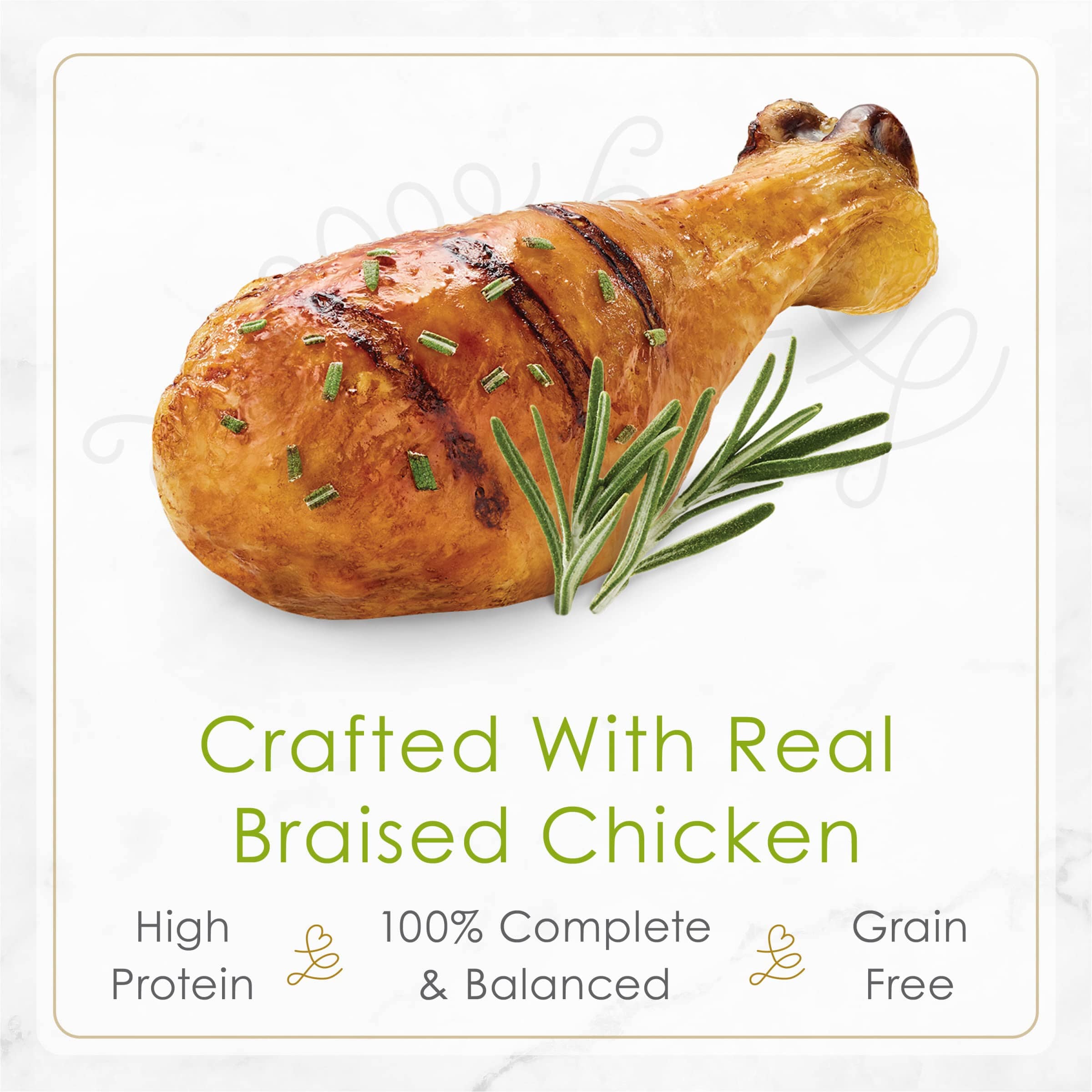 Purina Fancy Feast Petites Braised Chicken Entrée Pate Wet Cat Food Trays - 2.8 Oz - Case of 12