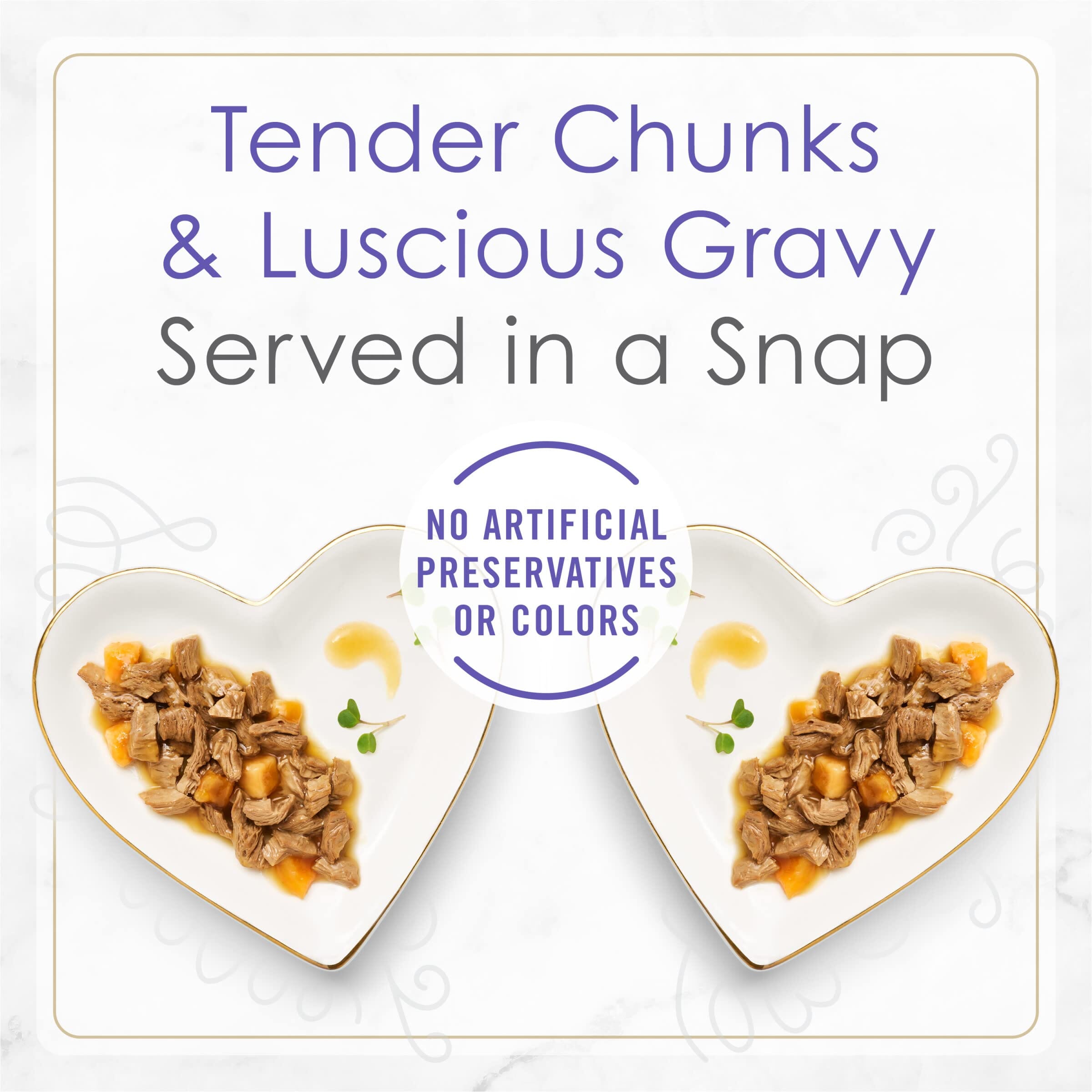 Purina Fancy Feast Petites Roasted Turkey and Sweet Potato in Gravy Wet Cat Food Trays - 2.8 Oz - Case of 12