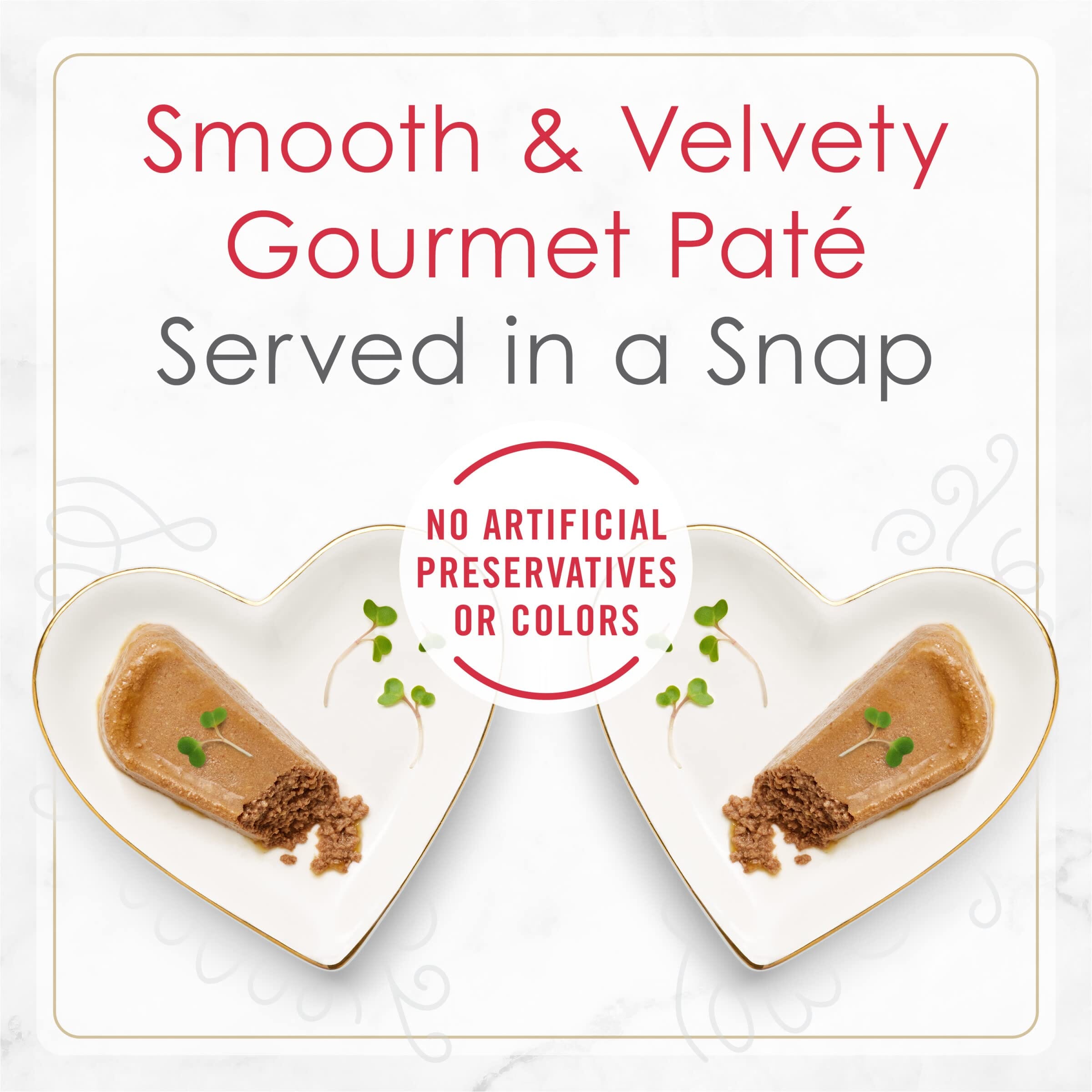 Purina Fancy Feast Petites Tender Beef Beef Pate Entrée Wet Cat Food Trays - 2.8 Oz - Case of 12