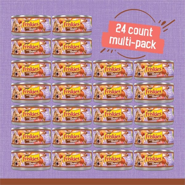 Purina Friskies Extra Gravy Chunky Turkey Canned Cat Food - 5.5 Oz - Case of 24