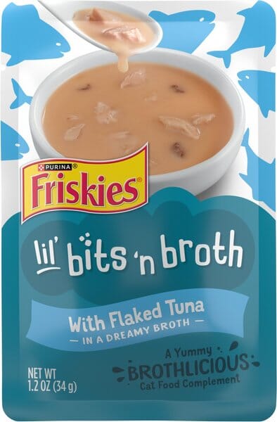 Purina Friskies Lil' Sluprises Compliments Flaked Tuna in Puree Wet Cat Food or Topper - 1.2 Oz - Case of 16