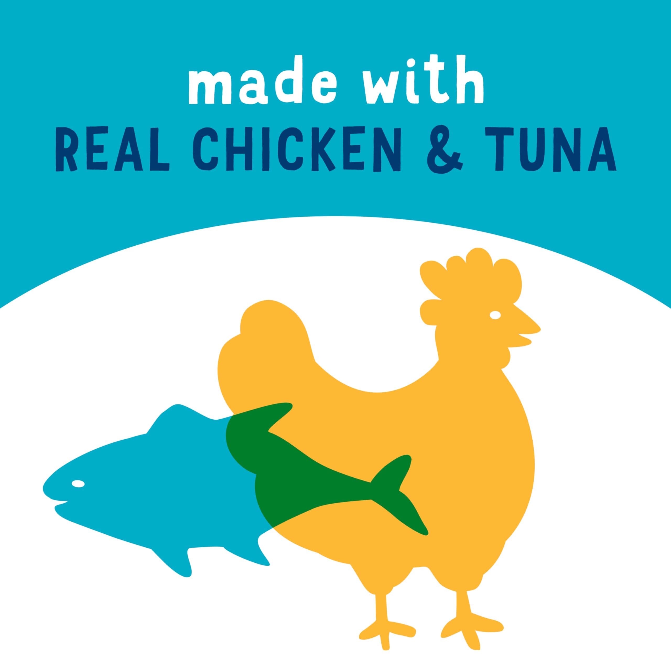 Purina Friskies Lil' Soups Compliments Grain-Free Skipjack Tuna in Broth Senior Wet Cat Food Topper or Treat - 1.2 Oz - Case of 8