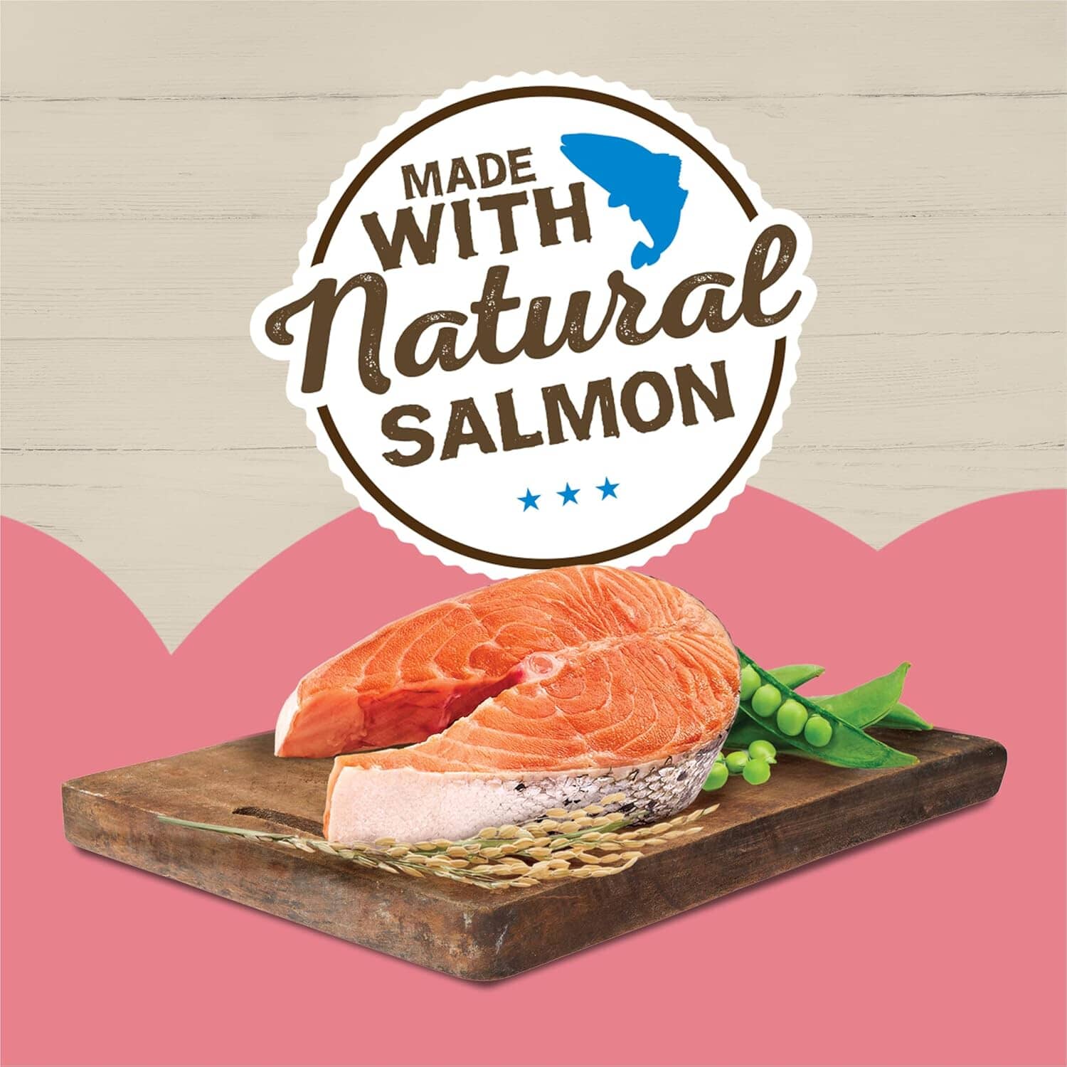 Purina Friskies Ocean Favorites Salmon Peas and Brown Rice Pate Canned Cat Food - 5.5 Oz - Case of 24