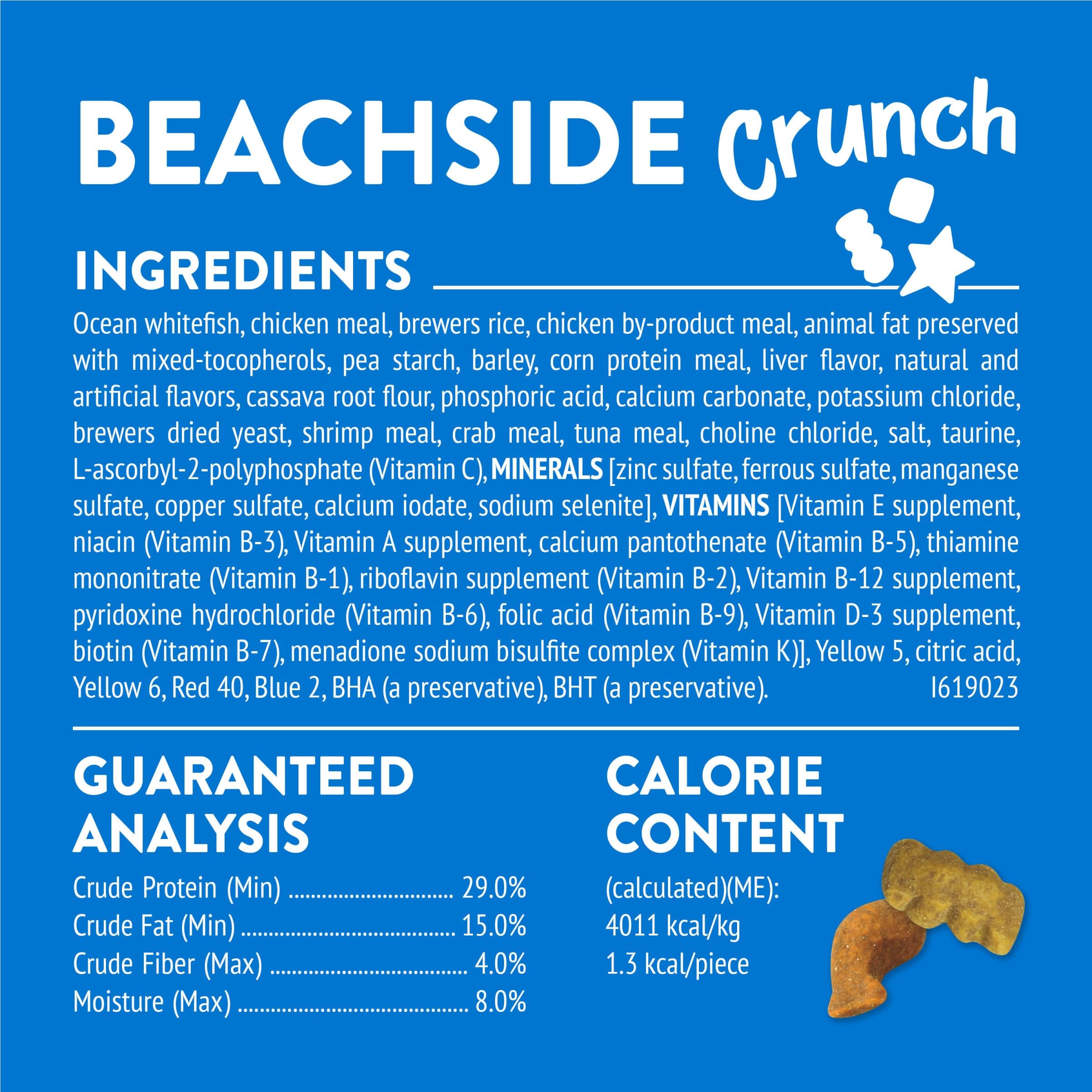Purina Friskies Party Mix Beachside Crunch with Tuna Chicken and Seafood Crunchy Cat Treats - 30 Oz - Case of 2