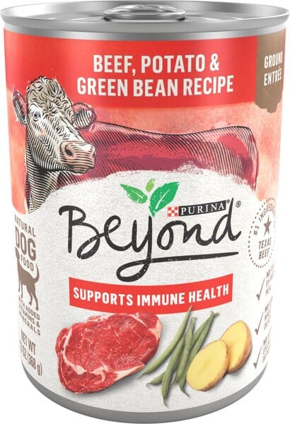 Purina One Beyond Grain-Free Probiotics Beef and Potatoes Pate Canned Dog Food - 13 Oz - Case of 12
