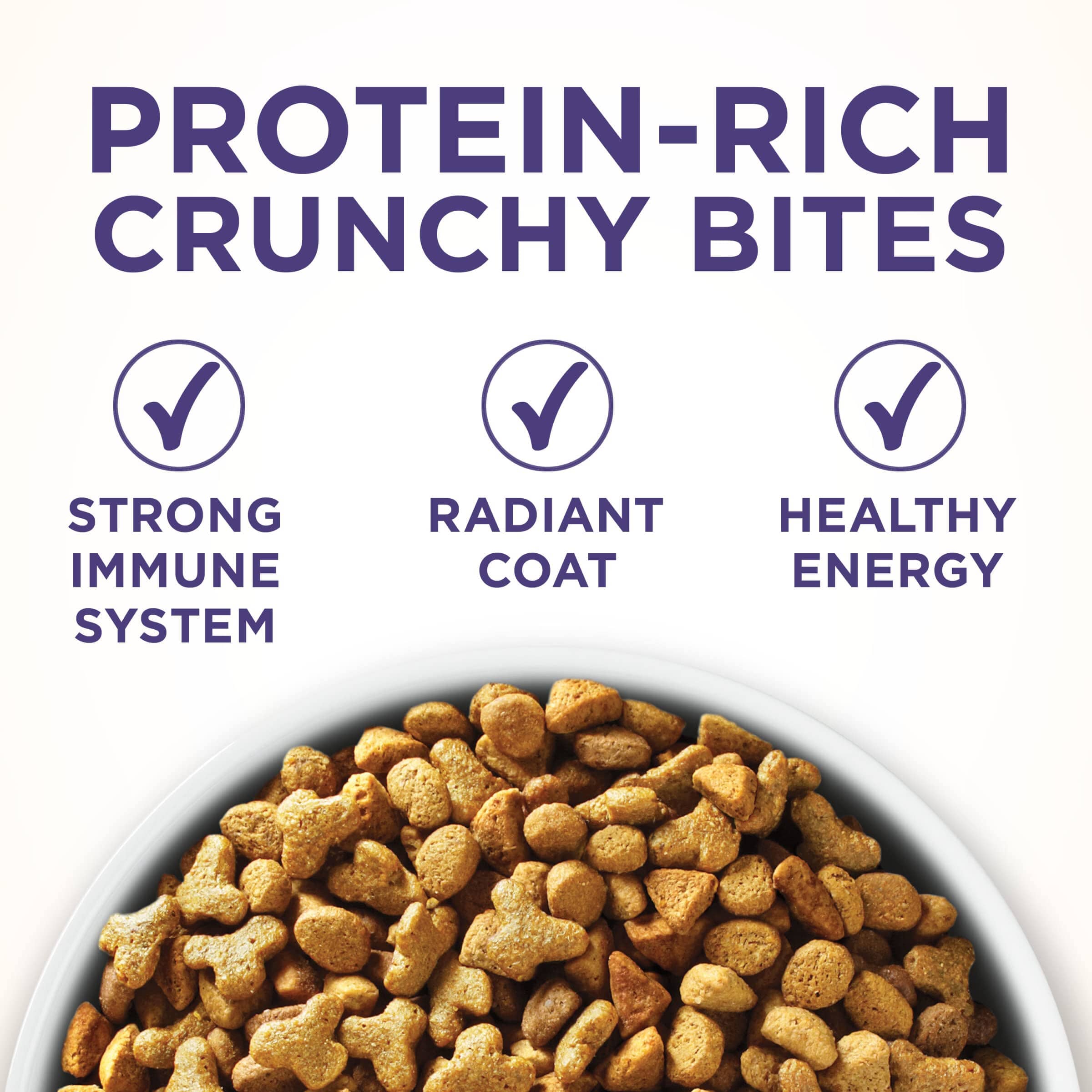 Purina One + Plus Hairball Formula Immune Support Adult Chicken Dry Cat Food - 7 Lbs - Case of 4