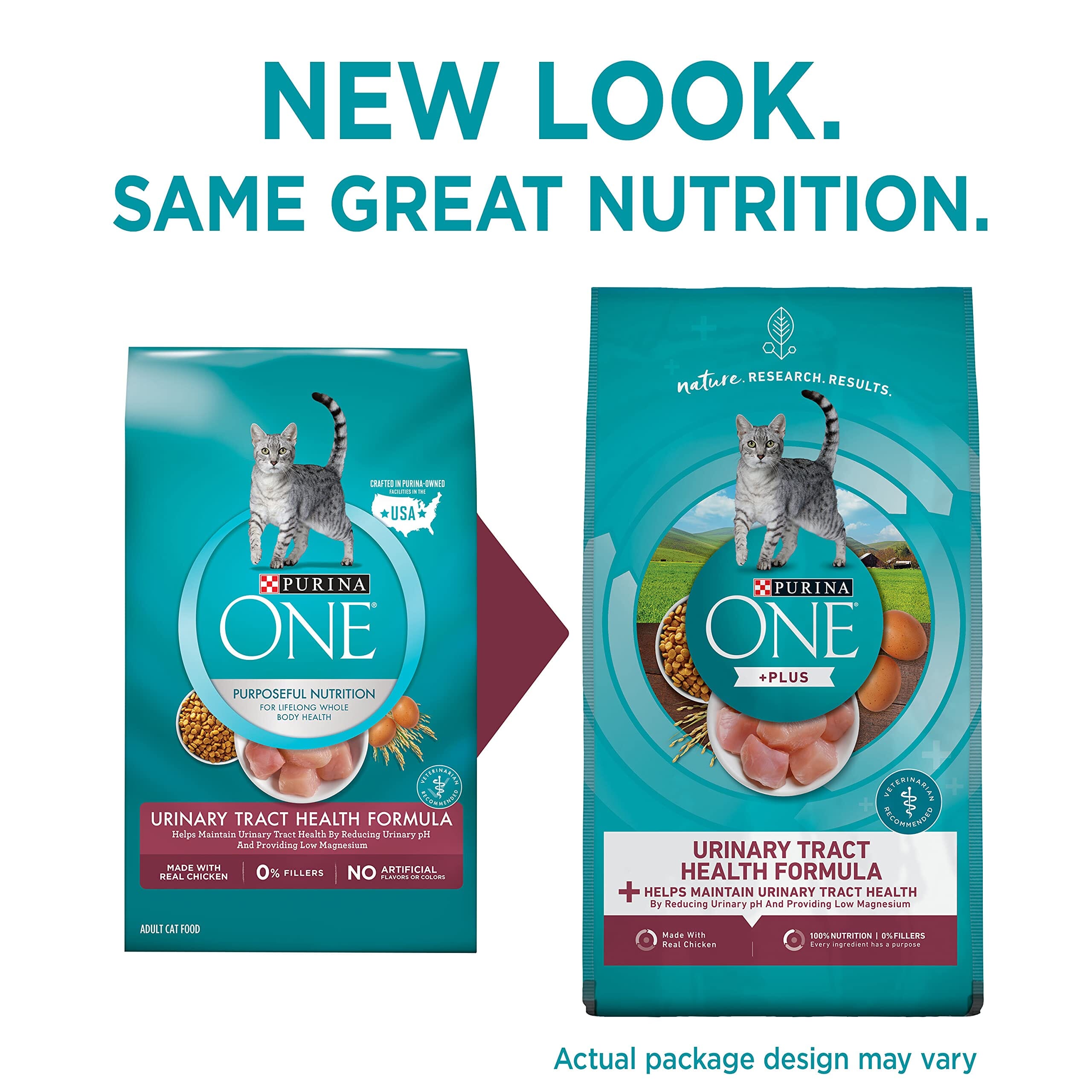 Purina One + Plus Urinary Tract Health Chicken Dry Cat Food - 3.5 Lbs - Case of 4