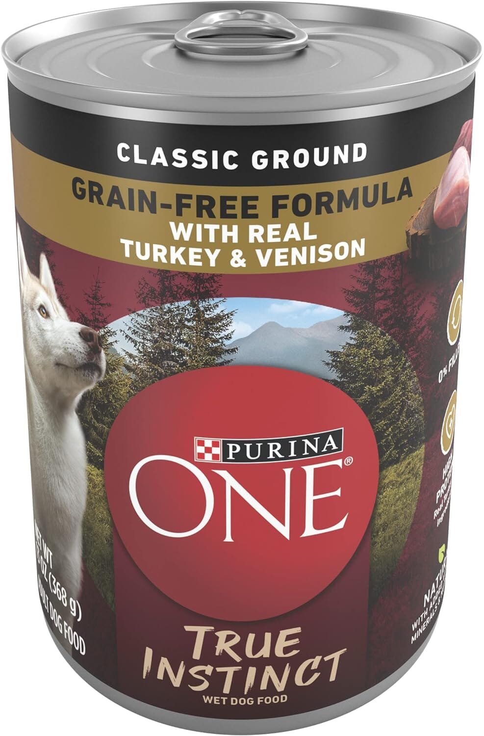 Purina One SmartBlend Grain-Free Classic Ground Turkey and Venison Canned Dog Food - 13 Oz - Case of 12