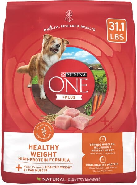 Purina One SmartBlend Healthy Weight High-Protein Formula Turkey Dry Dog Food - 31.1 Lbs