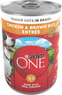 Purina One SmartBlend Tender Cuts in Gravy Chicken and Brown Rice Canned Dog Food - 13 Oz - Case of 12