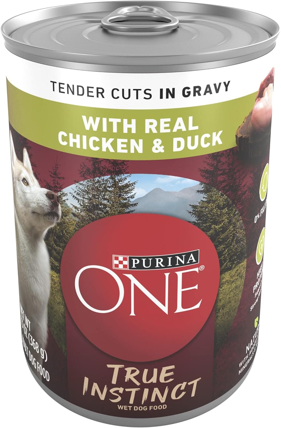 Purina One SmartBlend Tender Cuts in Gravy Chicken and Duck Canned Dog Food - 13 Oz - Case of 12
