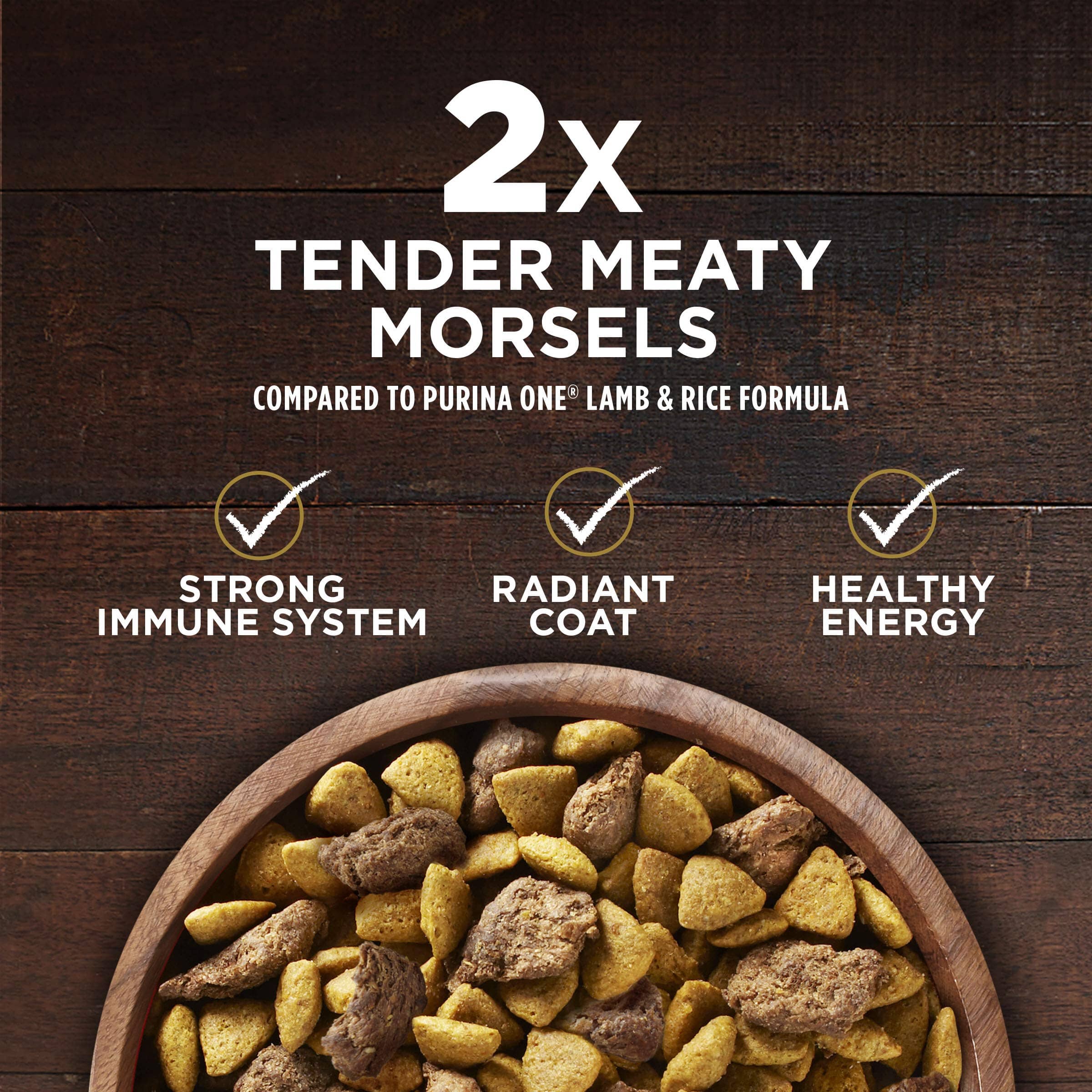 Purina One SmartBlend True Instinct Turkey and Venison Dry Dog Food - 7.4 Lbs - Case of 4