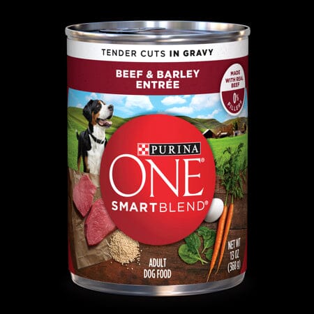 Purina One Tender Cuts in Gravy Beef and Barley Canned Dog Food - 13 Oz - Case of 12