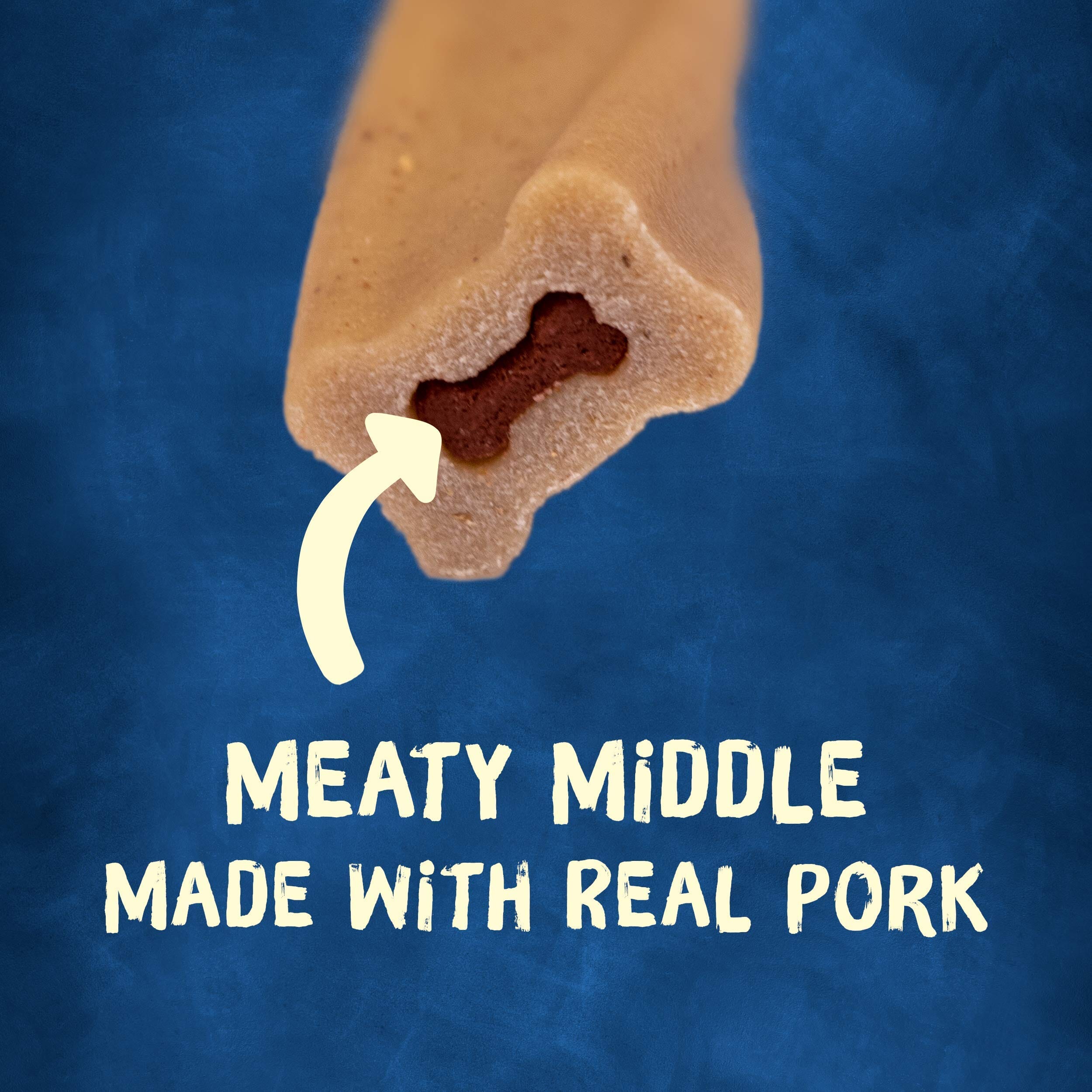 Purina Original Busy Bone with Real Meat Pork Hard Chews Dog Treats - Small/Medium - 21 Oz - Case of 4