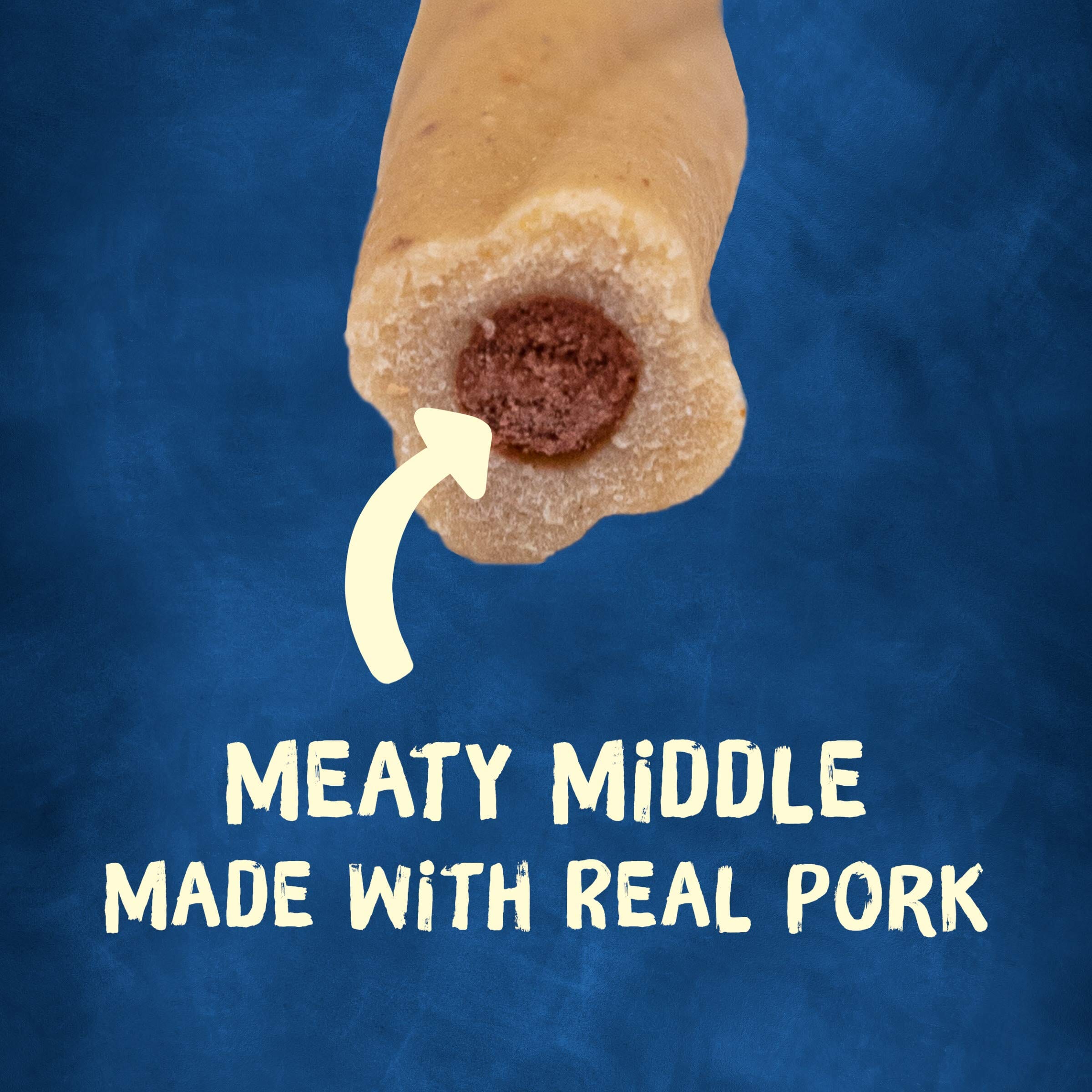 Purina Original Busy Bone with Real Meat Pork Hard Chews Dog Treats - Tiny - 17 Oz - Case of 4