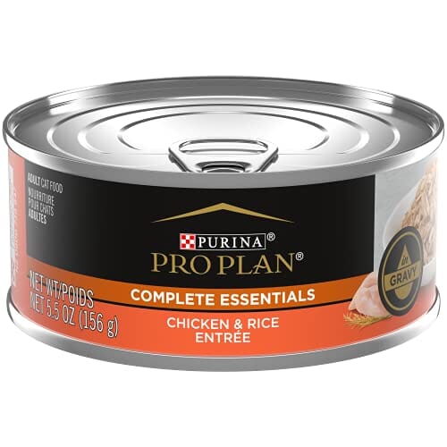 Purina Pro Plan Complete Essentials Chicken and Rice in Gravy Canned Cat Food - 5.5 Oz - Case of 24