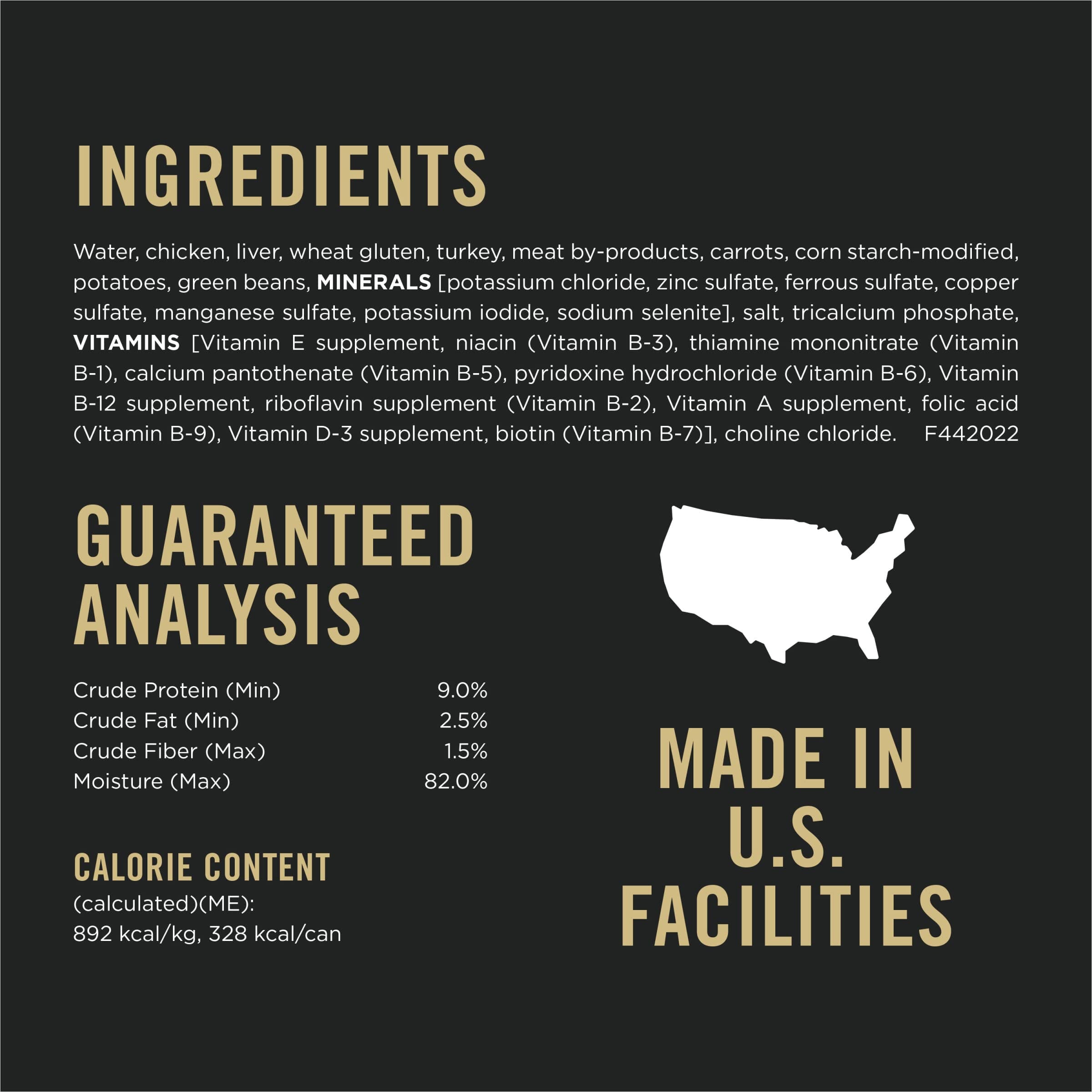 Purina Pro Plan Complete Essentials Grain-Free Classic Chicken and Carrots Pate Entrée Adult Canned Dog Food - 13 Oz - Case of 12