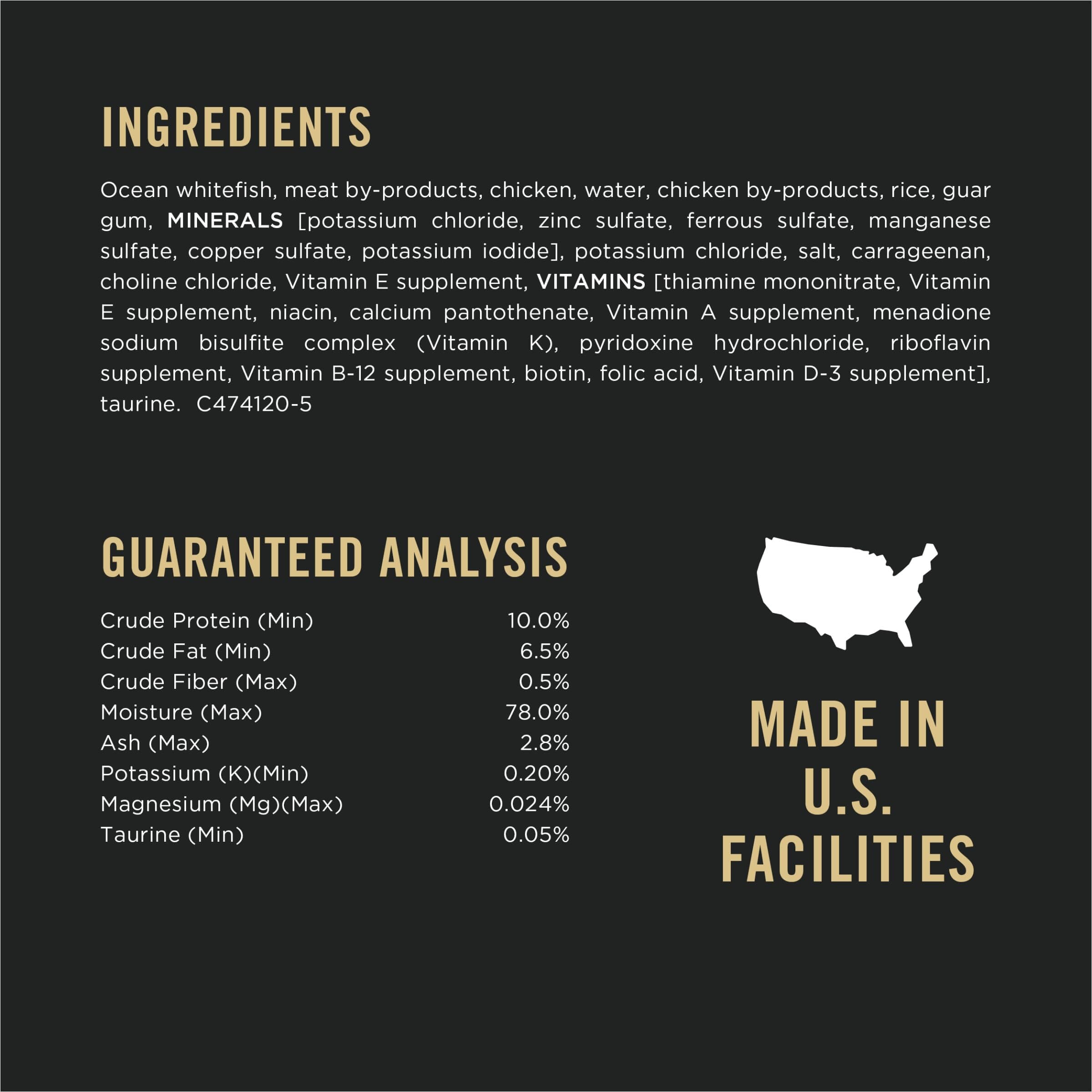 Purina Pro Plan Focus Urinary Tract Health Classic Ocean Whitefish Entrée Adult Canned Cat Food - 3 Oz - Case of 24