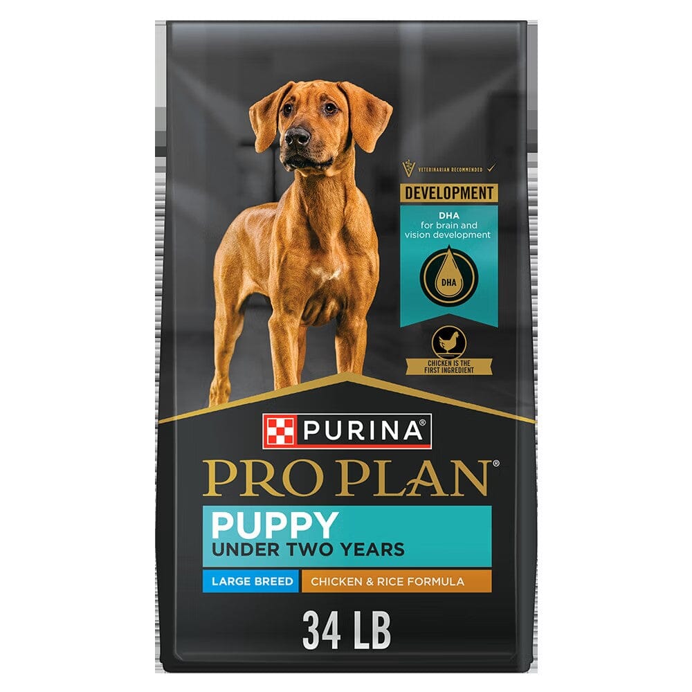 Purina Pro Plan Puppy Large Breed Chicken & Rice Formula Dry Dog Food 34-lb