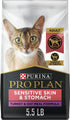 Purina Pro Plan Sensitive Skin and Stomach Turkey and Oatmeal Dry Cat Food - 5.5 Lbs - Case of 5