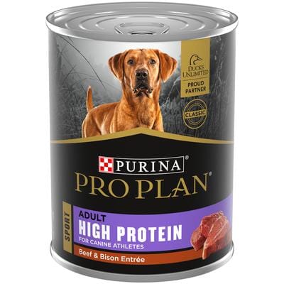 Purina Pro Plan Sport Classic High-Protein Beef and Bison Entrée Canned Dog Food - 13 Oz - Case of 12