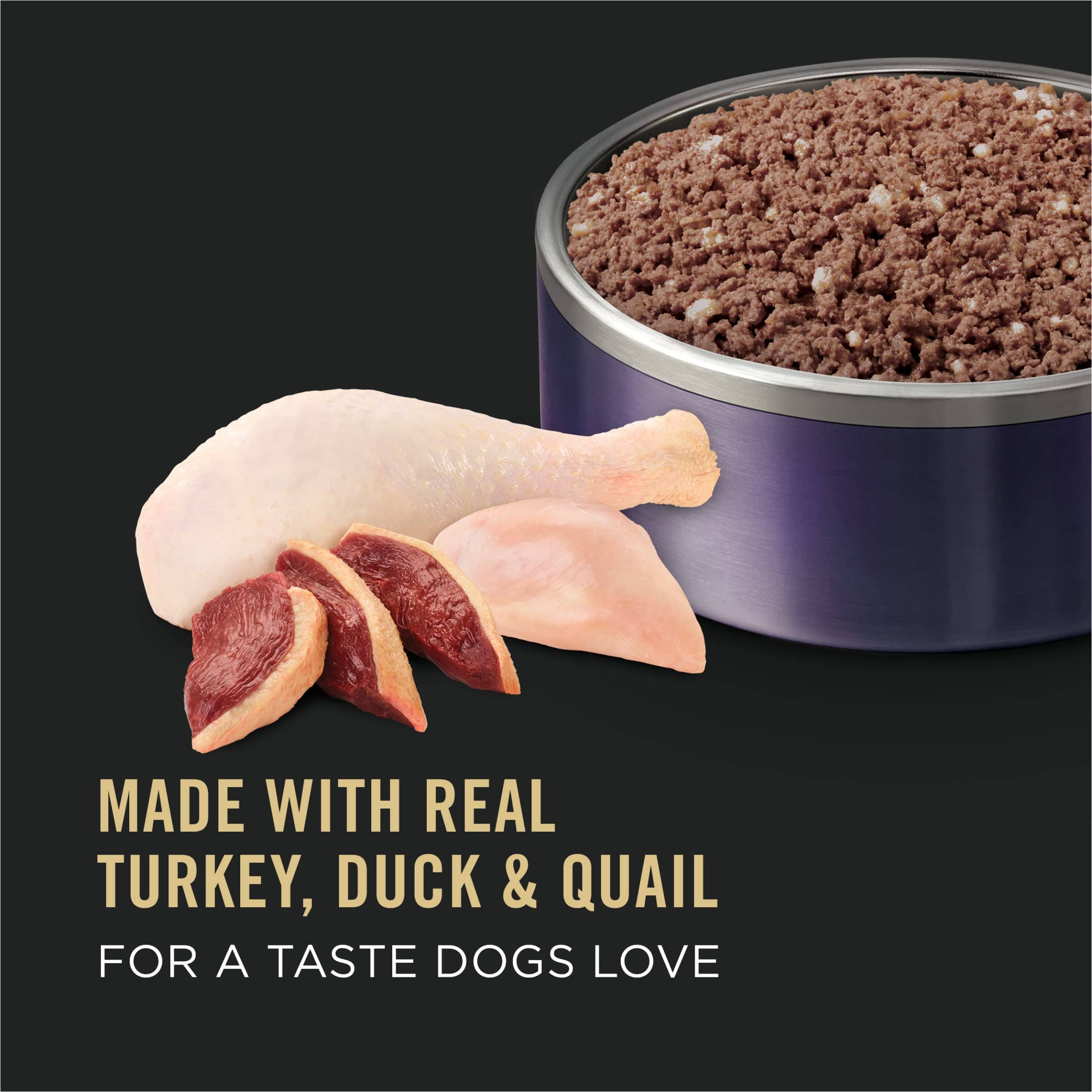 Purina Pro Plan Sport Classic High-Protein Beef Bison and Turkey Duck Quail Canned Dog Food - 13 Oz - Case of 12