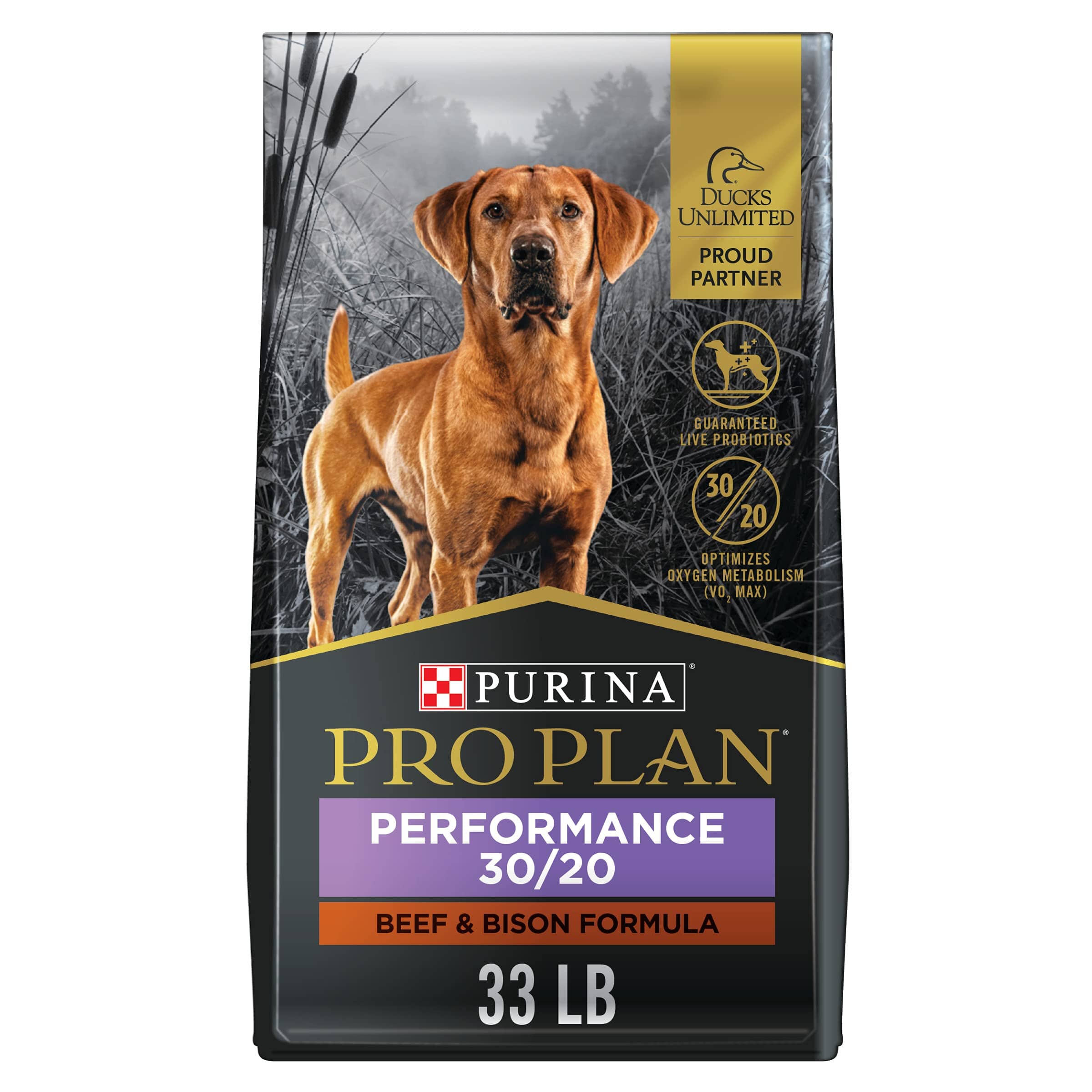 Purina Pro Plan Sport Performance 30/20 Beef and Bison Dry Dog Food - 33 Lbs